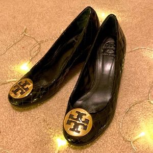 Tory burch, wedge/heels shoes black